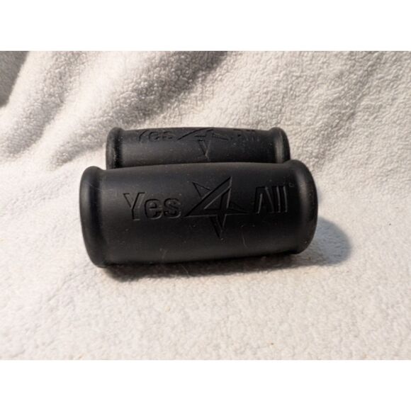 Yes4All Thick Black Rubber Grips EZ Barbell Grips Outer Dimension 2.0 inches NEW - Picture 3 of 5